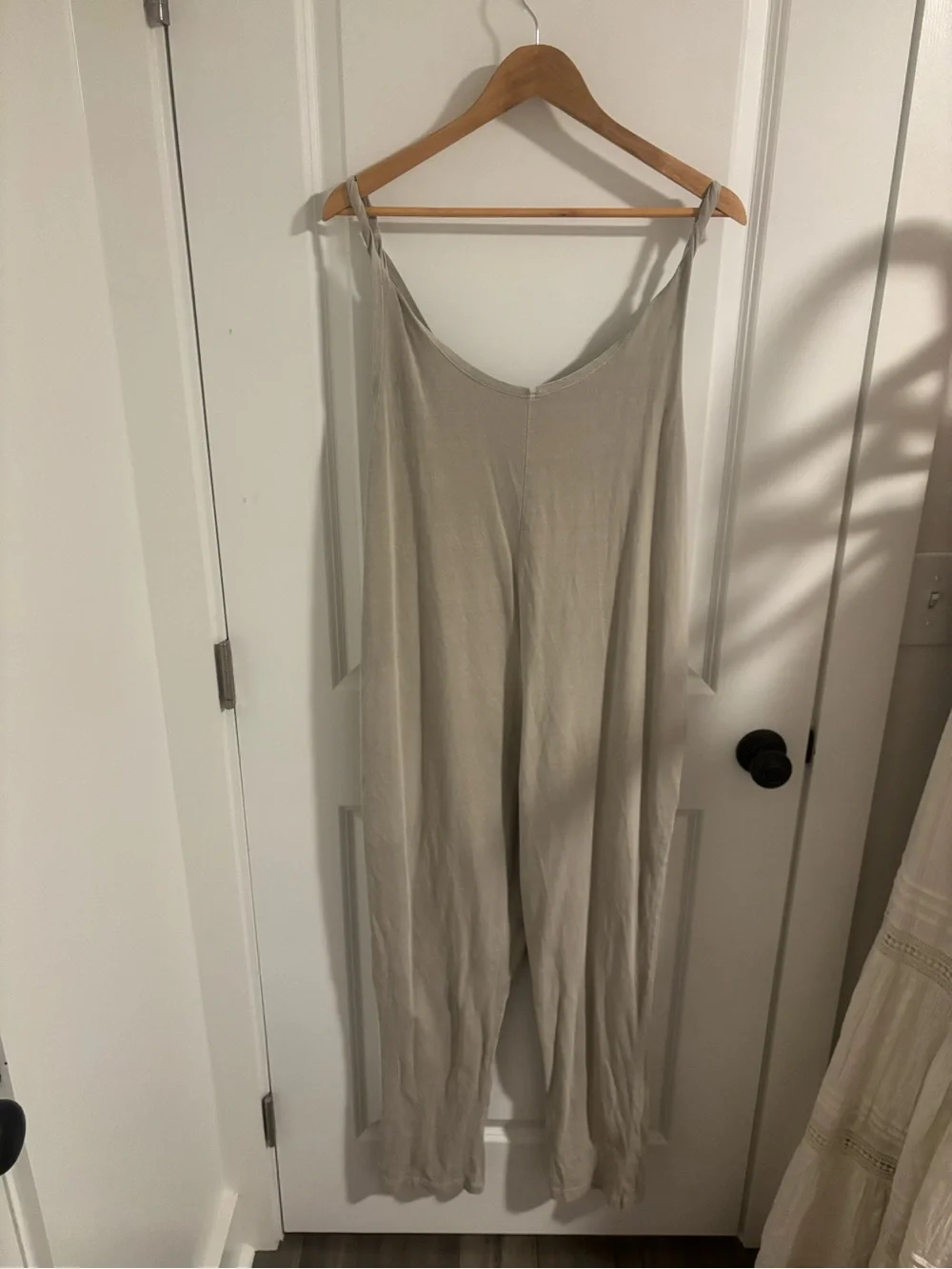 FREE PEOPLE It’s A Trip Onesie Gray Cotton Jumpsuit Size Medium
